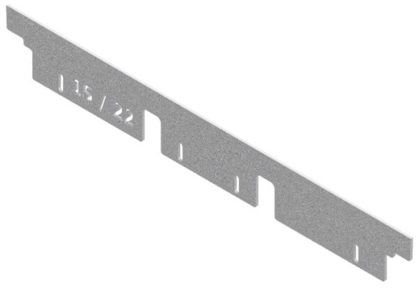 Produktbild UBK 400 015  -  Unterflur-Bodenkanal UBK 400 Endstück-Kante für 15 und 22mm Vertiefung